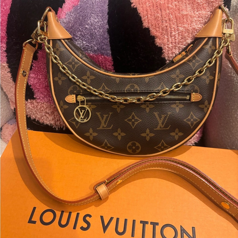 Authentic Louis Vuitton Monogram Loop Hobo Crossbody Bag